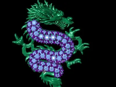 Dragon pendant 3D print model