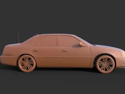 Cadillac DTS 3D print model