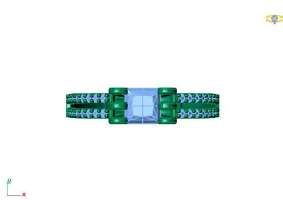 Women Ring 3DM Womens Ring 3d models 3D print model 3D print model 59