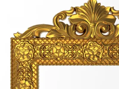 Carved Picture Frame 3D model