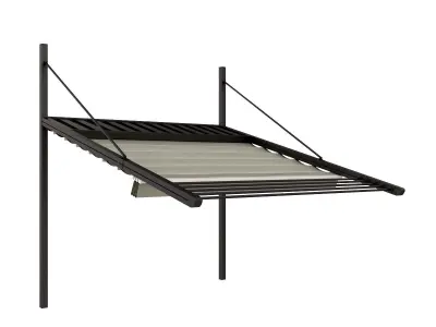 Motorized Pergola 3 oil rubbed bronze 3D model
