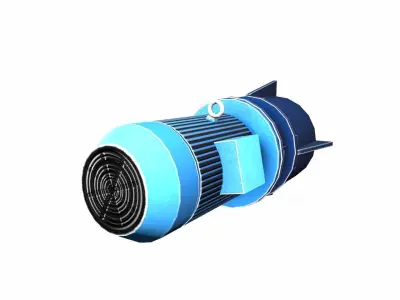 Motor Lowpoly Low-poly 3D model