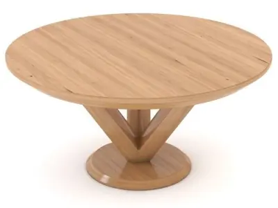 Contemporary Table Round Element 3D model