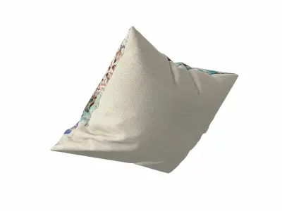 Floral Pillow 2 3D model