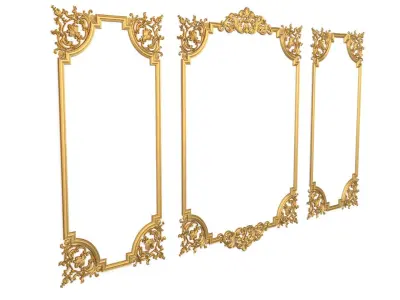 Plaster decorative frame 3d mode 012 3D model