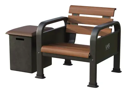Sport Resting bench 3D model