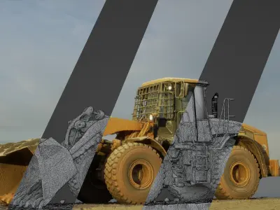 Imposing Loader 3D asset 3D model