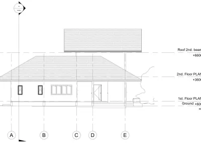 U house by REVIT 3D model