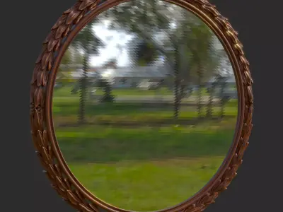Mirror CNC and Render 3D model