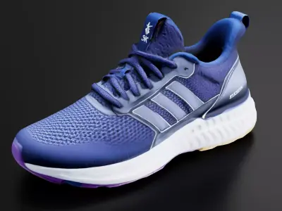 Running shoe 01 Low-poly 3D model