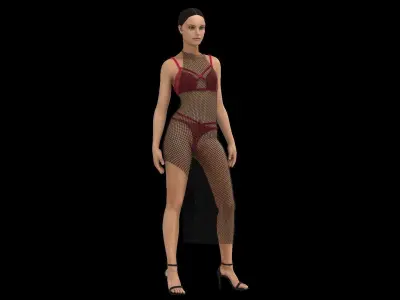 Bikini dress Free 3D model