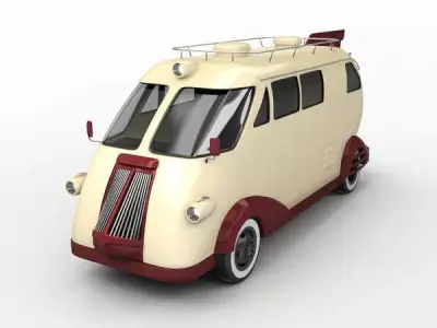 Retro Car Western flyer 3D model