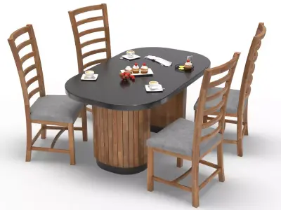 Dining table 3D model order
