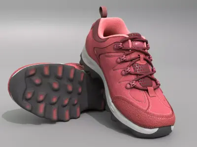 Sport Shoe EEVEE and Cycles Low-poly 3D model