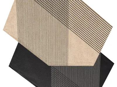 Carpet RD Grid Kilim by Amini 305x370 cm  3D model