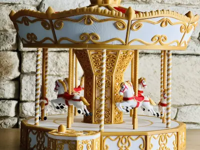Christmas Carousel 3D print model