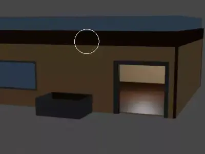 Simple low poly House  v1 Low-poly 3D model
