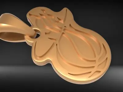 BASKET BALL PENDANT  3D print model