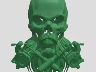 dead skull 3D print model