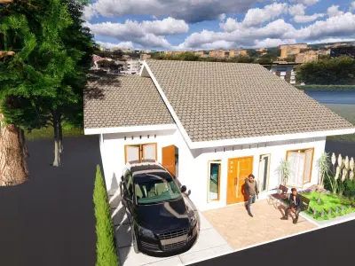 a House in makassar city 3D model