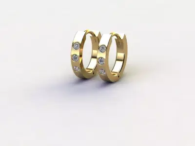 earring gem 3D print model
