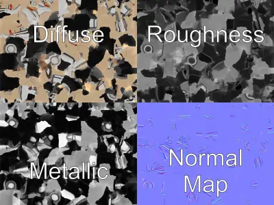 Classic European Coupe 1960s Elegance model pack Low-poly 3D model