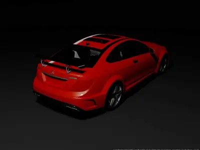 Mercedes Benz C63 AMG Coupe 3D model