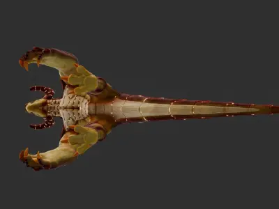 Fire Baronto Low-poly 3D model