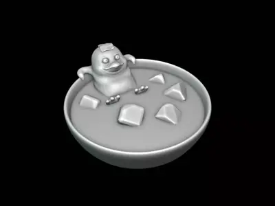 Penguin Paperclip box 3D print model