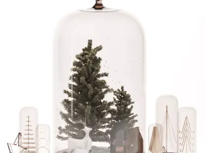 Christmas set 01 3D model