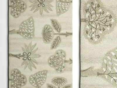 Fiore And Florian Rugs 3D model