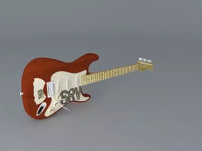 Stevie Ray Vaughans Lenny Model guitar Free 3D model