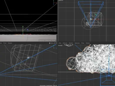 Animated 3D Christmas tree of spheres  3D model