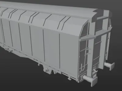Pre supported Hbbins 306 freight car 3D print model