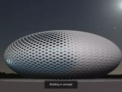 Buildings in concept 3D Model Collection