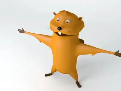 Beaver squirrel 3D model