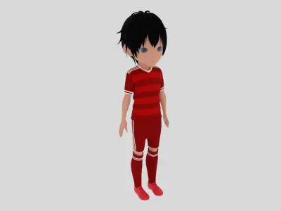 Soccer - Football  Player Low-poly 3D model purchase