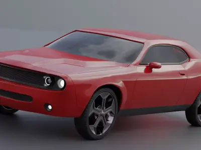 Blender Dodge Challenger 3D model