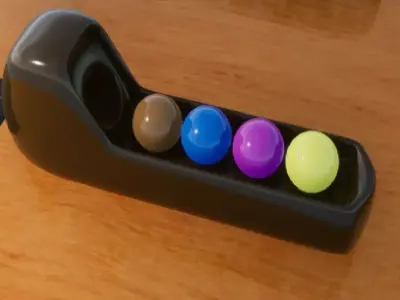 Return Ball System Bowling 3D model