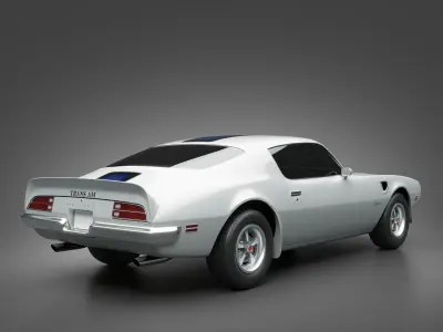 1972 Pontiac Firebird TransAm 3D model