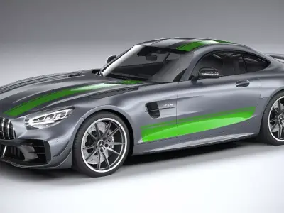Mercedes AMG GT-R PRO 2020 3D model