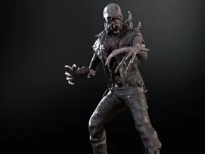 SuperZombie1  full pack 7 characters Low-poly 3D model