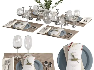 Table setting 01 3D model