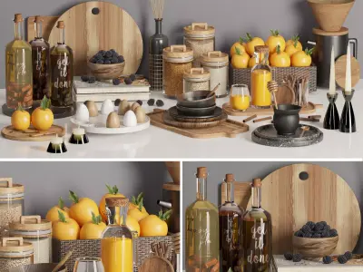 kitchen accessories 004 3D model