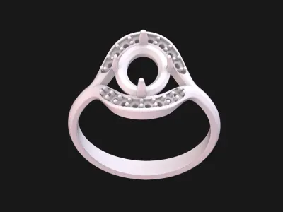 Ring Jewelry Gems Diamonds Wedding Engagement-ring 3D print model