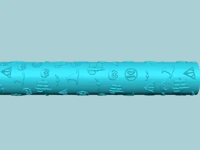 Texture Roll 76 Harry Potter Positive - Fondant Decoration Maker 3D print model