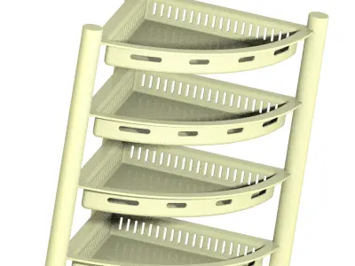Exquisite Multitier Corner Rack 3D print model