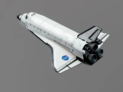 SPACE SHUTTLE Atlantis Exterior Only 3D model