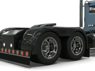 Peterbilt 351 LW 1967 Truck midpoly 3dmodel 3D model