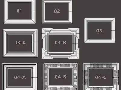 Cadres - Frames 3D model